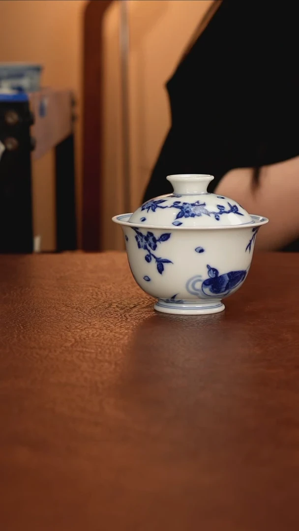 景德镇瓷器，青花瓷手绘茶具~