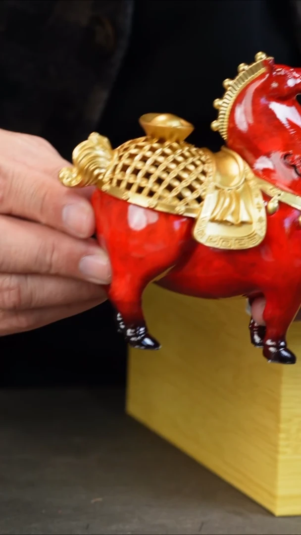 金属555186-马上有钱香炉套装