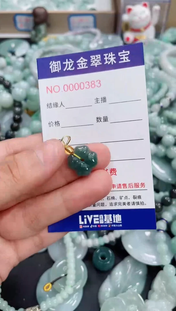 翡翠未镶嵌颈饰084