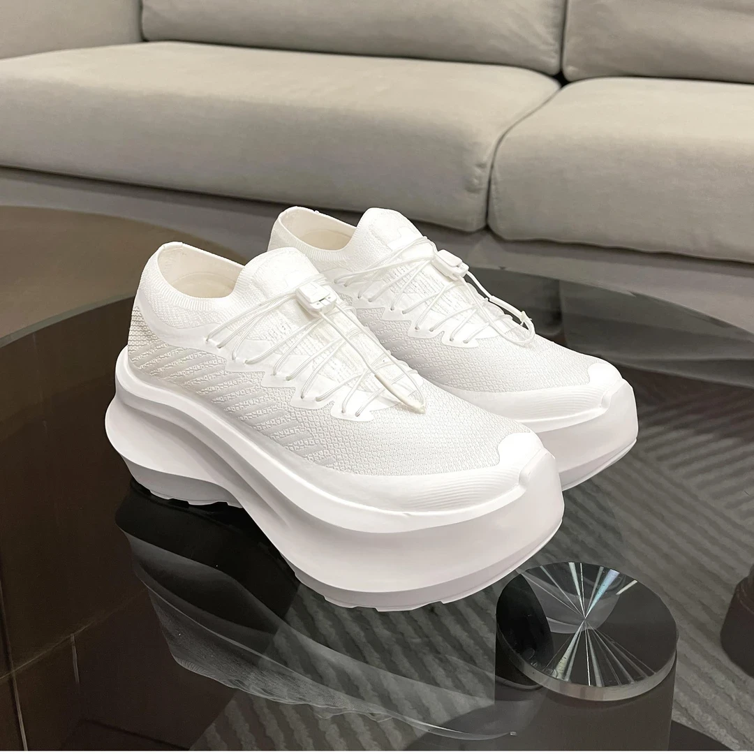 DR设计联名款Lisa同款增高7厘米超轻松糕厚底飞织休闲运动鞋女