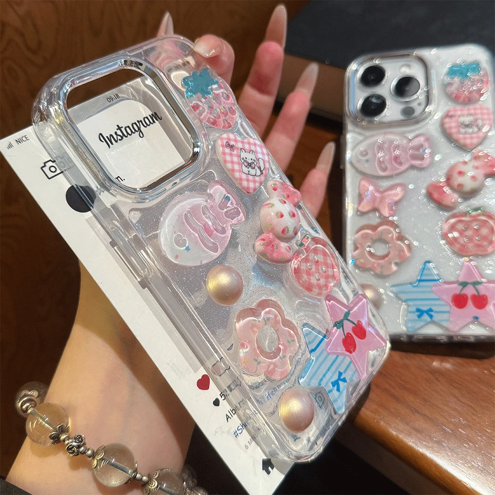 糖果小鱼适用华为mate60苹果oppo小米15/14/13promax防摔手机壳女