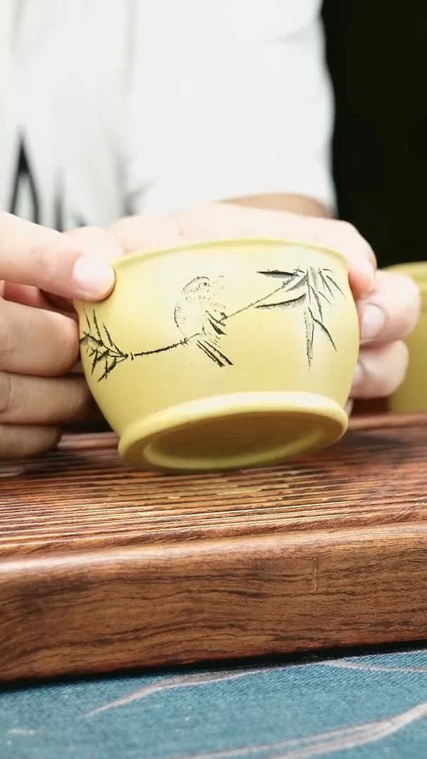 茶杯紫砂本绿道在心悟