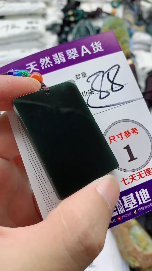 颈饰未镶嵌和田玉（墨玉）888