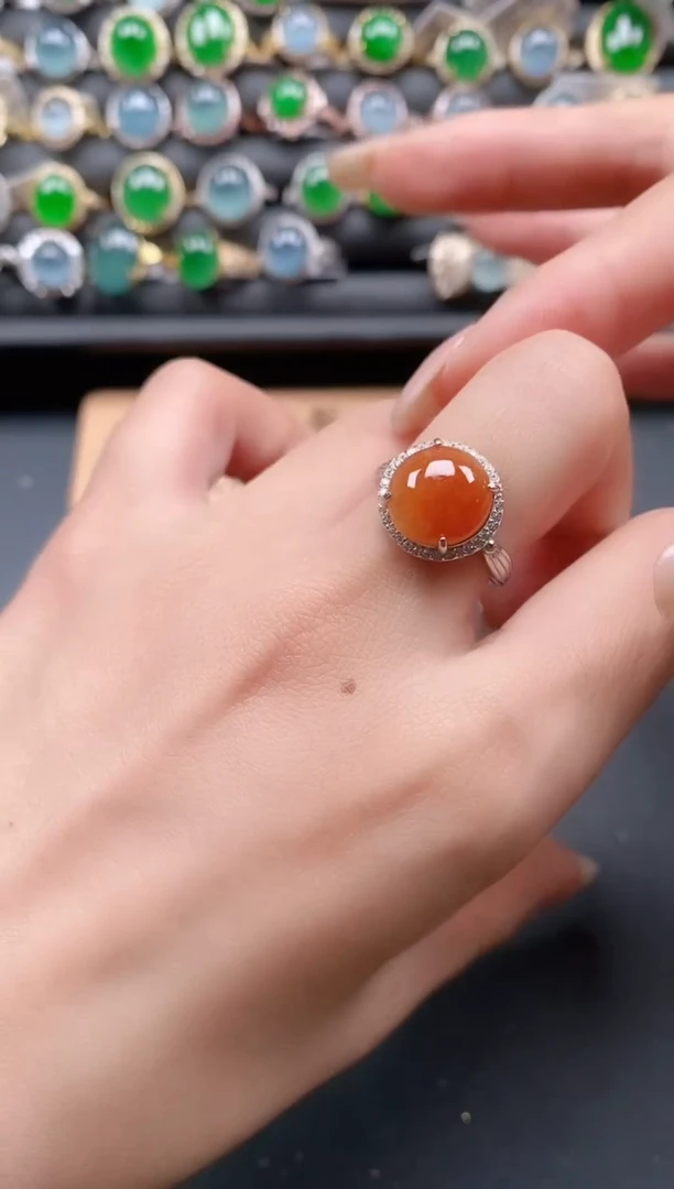 银S925镶嵌戒指翡翠1111