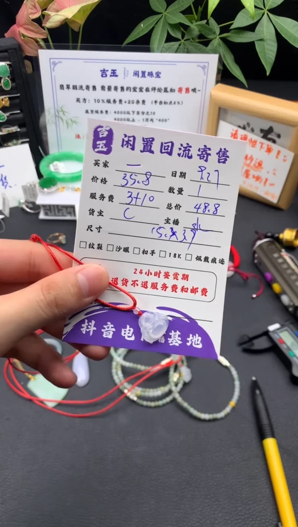 颈饰未镶嵌翡翠一挂件