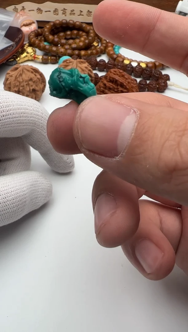 【闪购商品】绿松石卡子足金镶嵌松石卡子