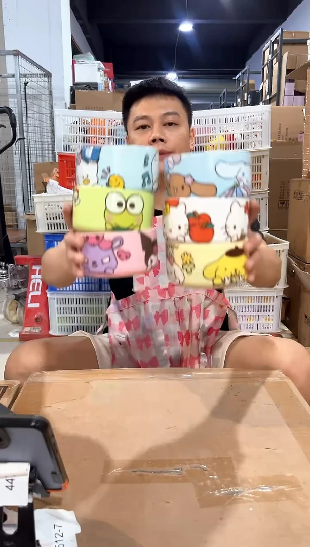 瓷片三利鸥碗6件套