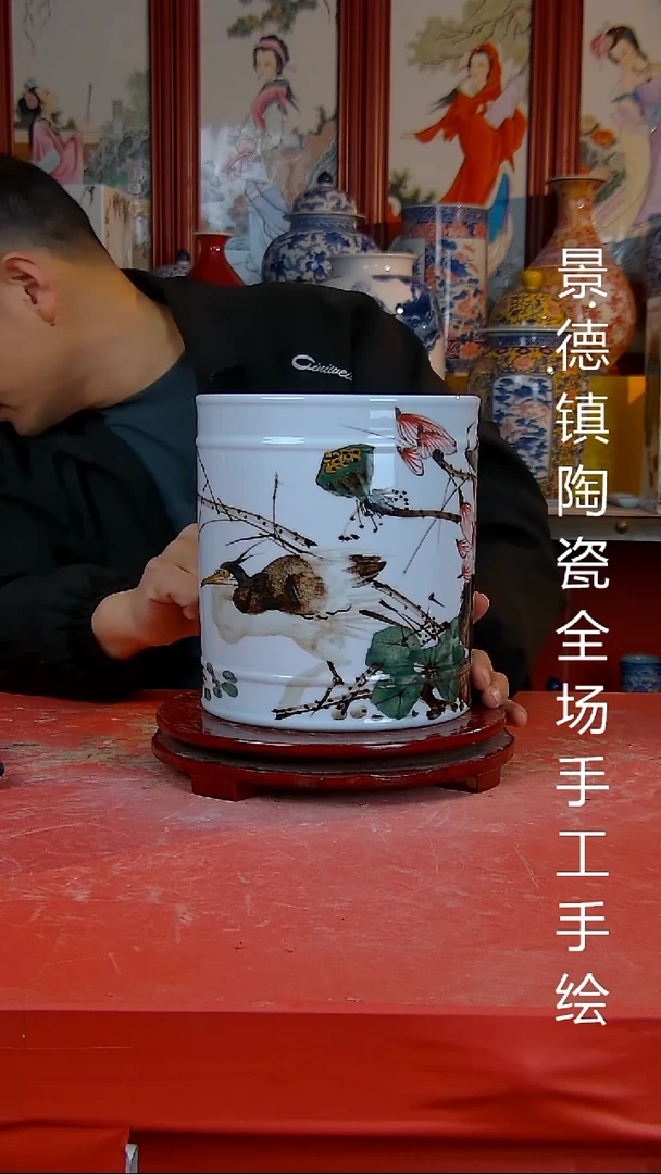 摆件景德镇陶瓷 全场手工手绘