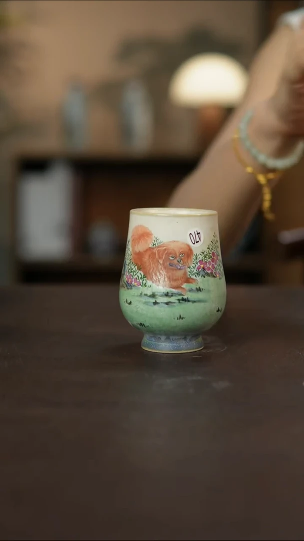 杯景德镇陶瓷杯碗柴烧多人微瑕