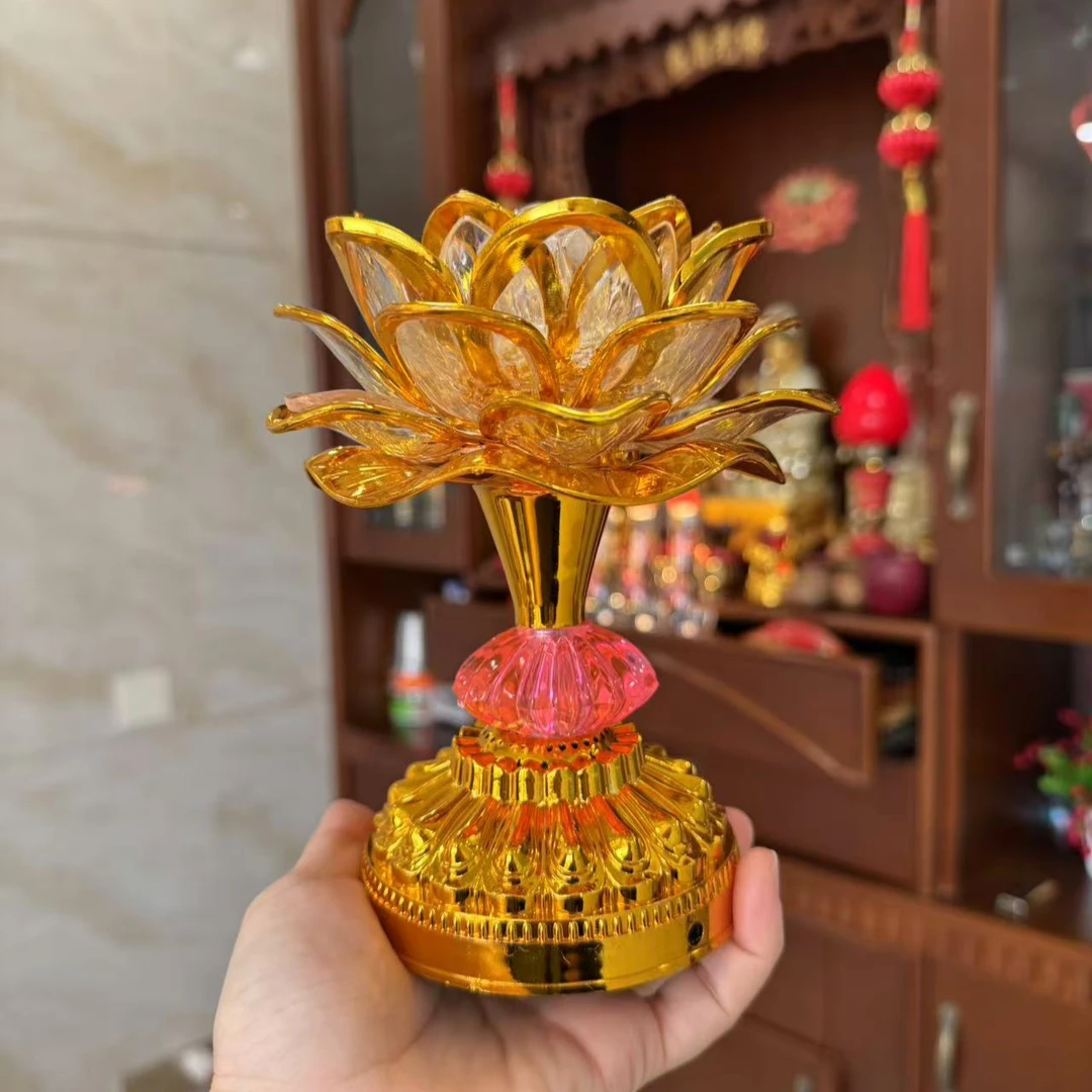 【闽南七彩莲花灯】福建新春贺岁拜拜佳品天公灯 Ⅰ电池插电节能省电