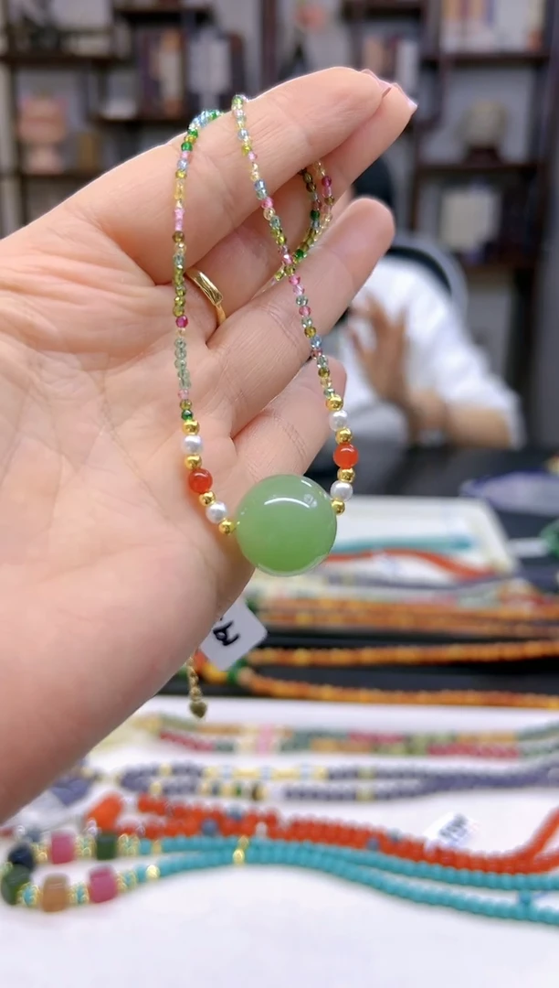 【闪购商品】和田玉（青玉）颈饰未镶嵌X510