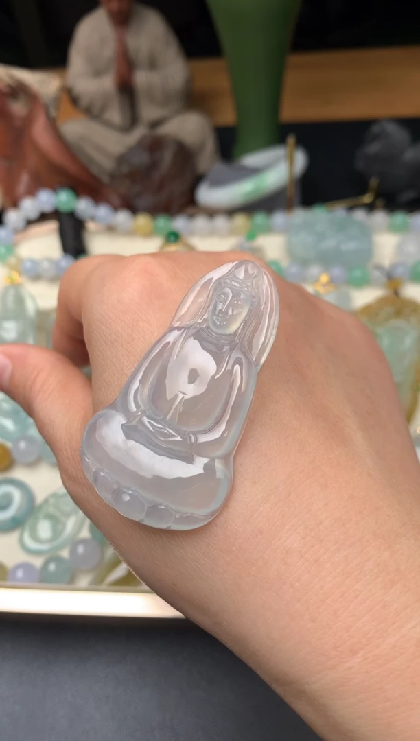 吊坠(不含链)未镶嵌翡翠观音