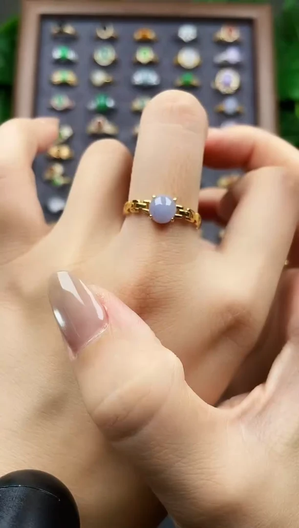 银S925镶嵌戒指翡翠12