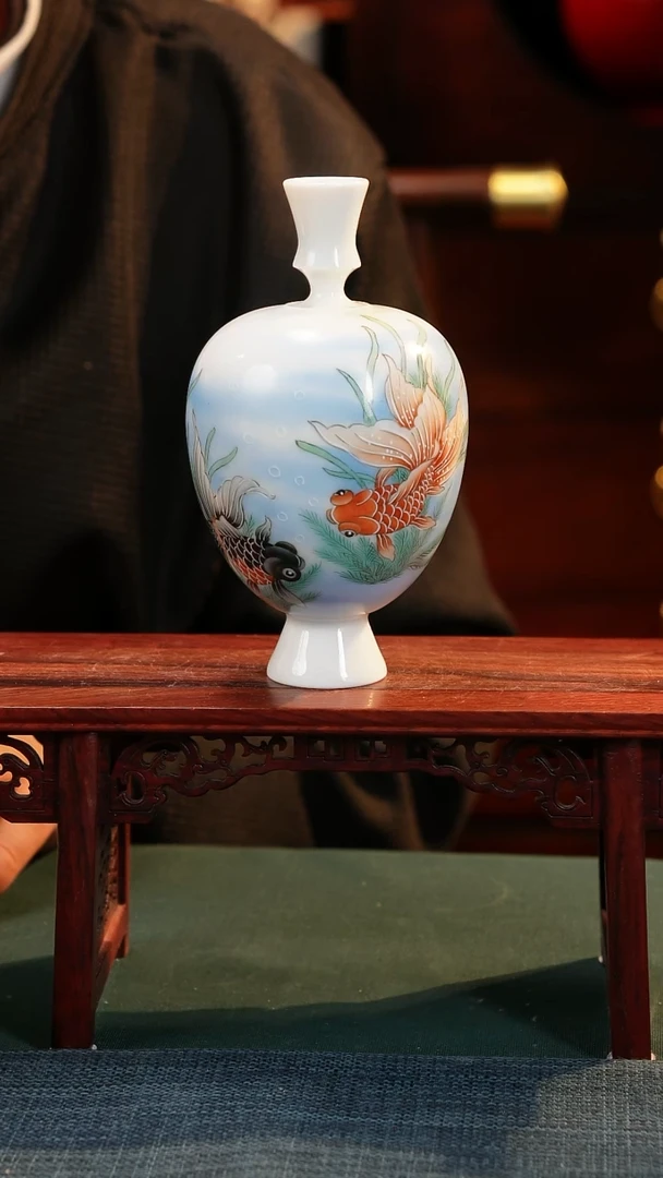 【闪购商品】摆件釉上粉彩纯手绘手工原创瓷器