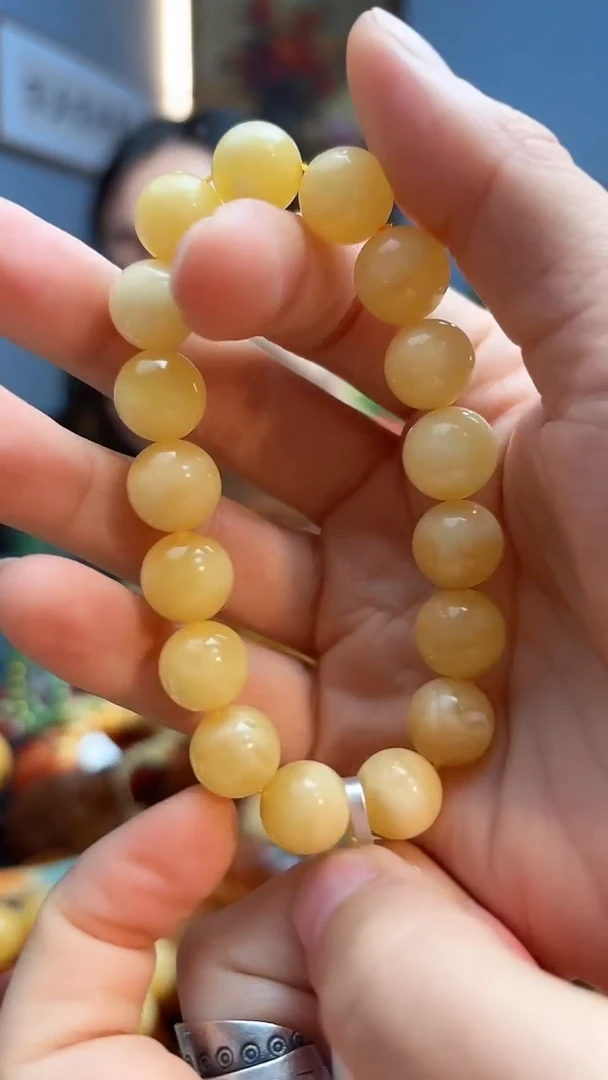 手串琥珀未镶嵌紫*手串