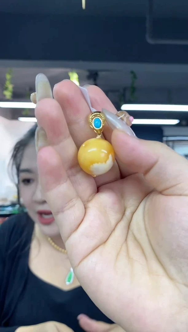 裸石蜜蜡未镶嵌多样性发其一颜色微差