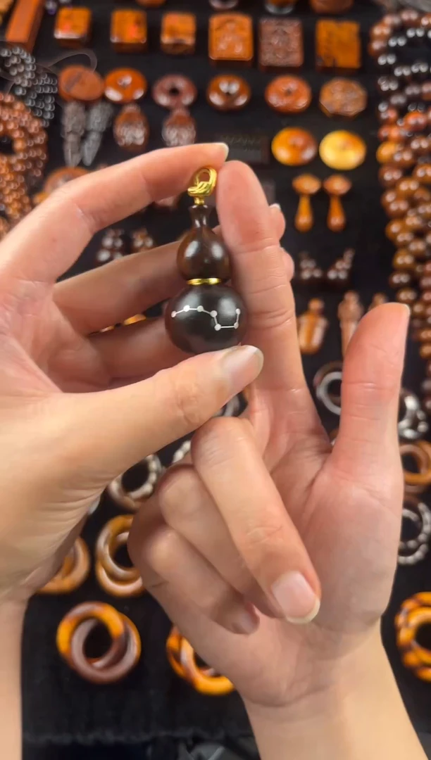 枣木雷击枣木玉化七星葫芦