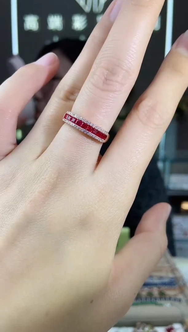 【闪购商品】红宝石手饰银S925镶嵌手饰