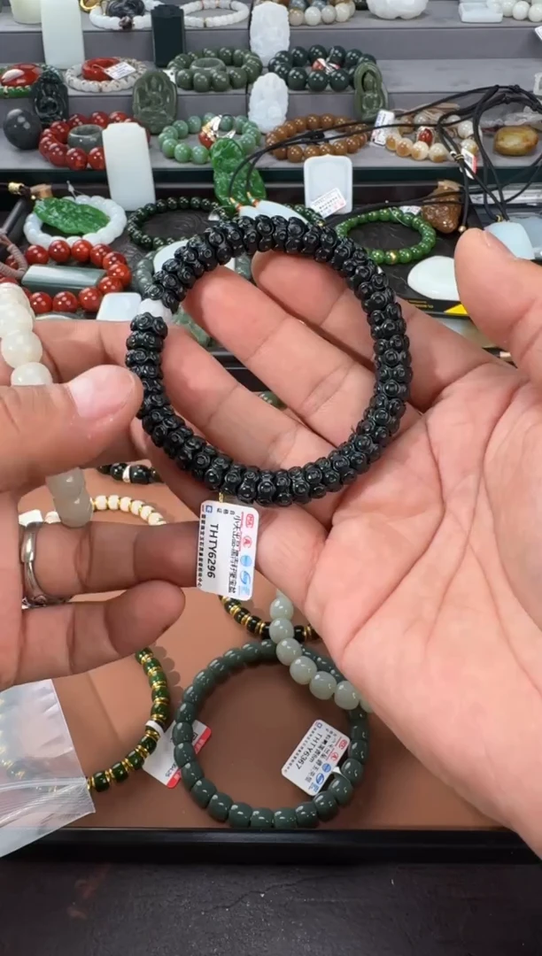 手串未镶嵌和田玉多样性发一件THTY6296