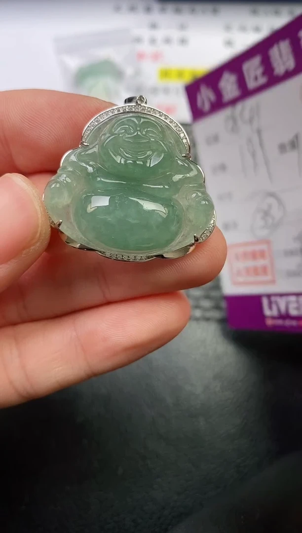 颈饰银S925镶嵌翡翠用****1吊坠