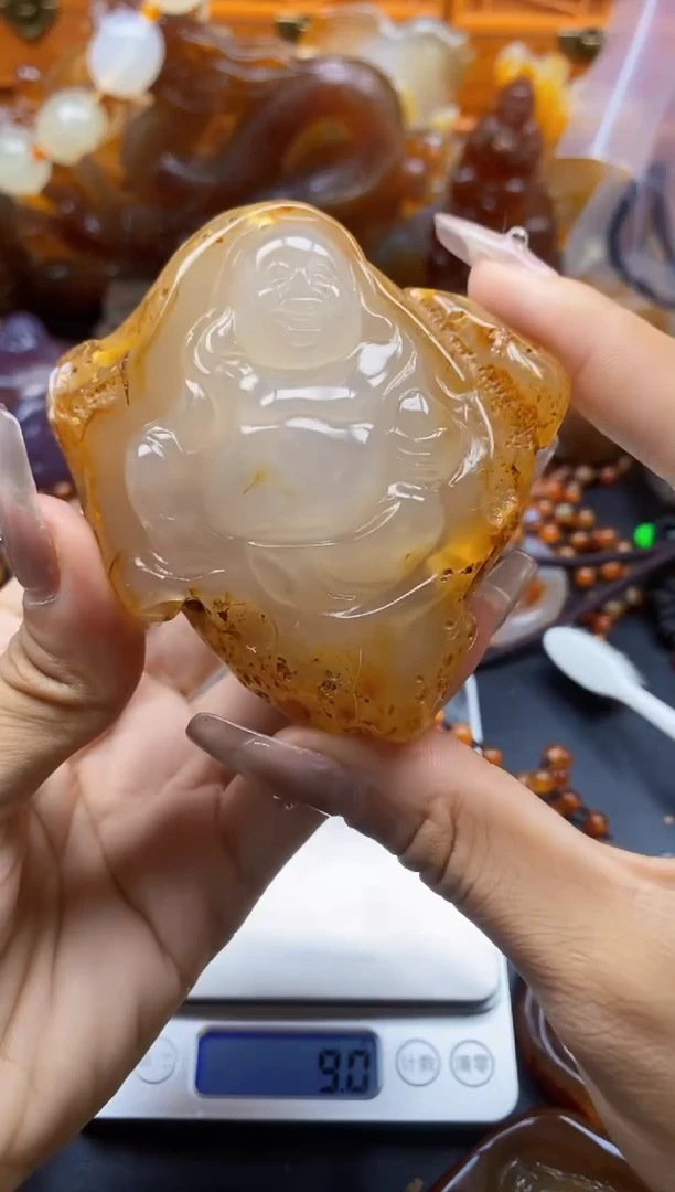 玛瑙/玉髓挂件未镶嵌蔡*包ll