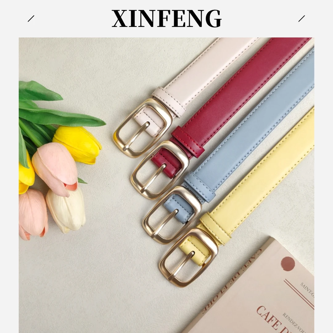 皮带女款真皮2025爆款腰带女士个性高级时尚休闲牛仔裤彩色多巴胺