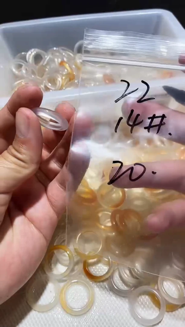 玛瑙/玉髓戒指未镶嵌22