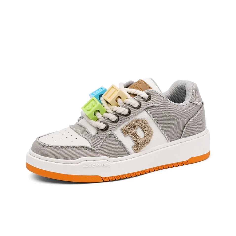 Dickies灰白拼接休闲百搭防滑耐磨小板鞋233M50LXS02B-灰色男款
