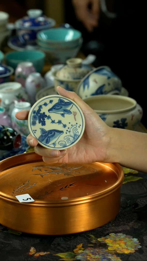 中秋国庆景德镇手绘瓷器