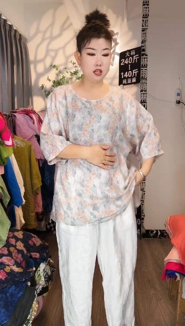 亚麻汉麻苎麻大码女装。