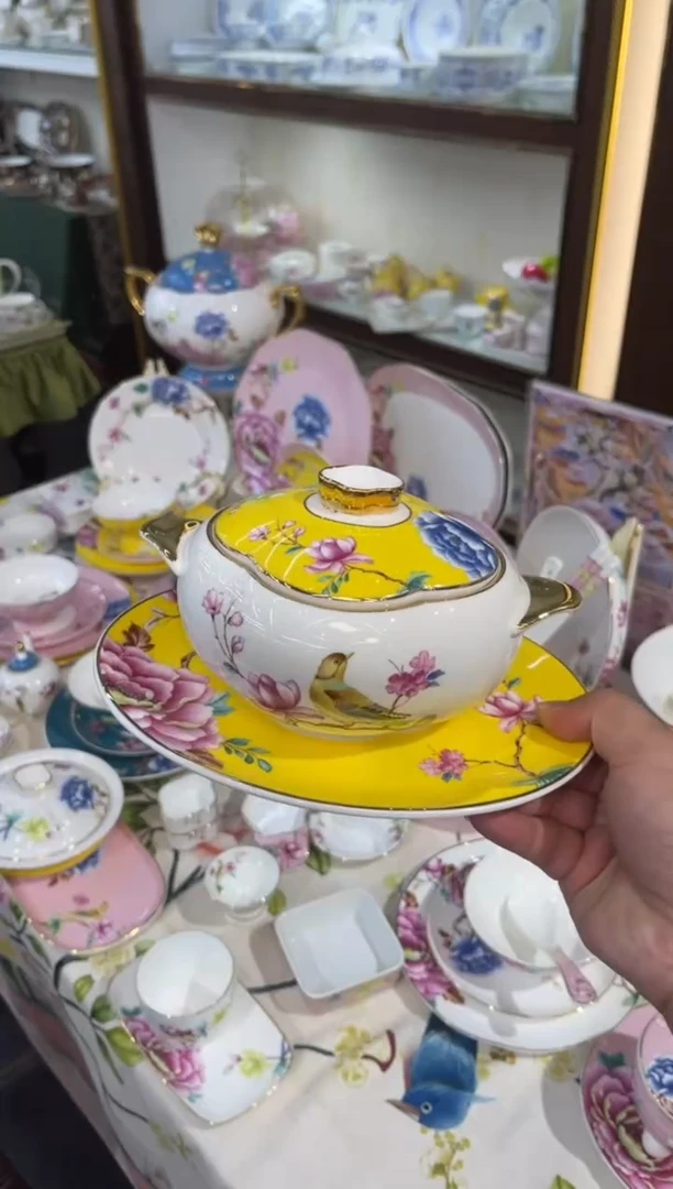 45%以上骨粉骨瓷炖盅三件套