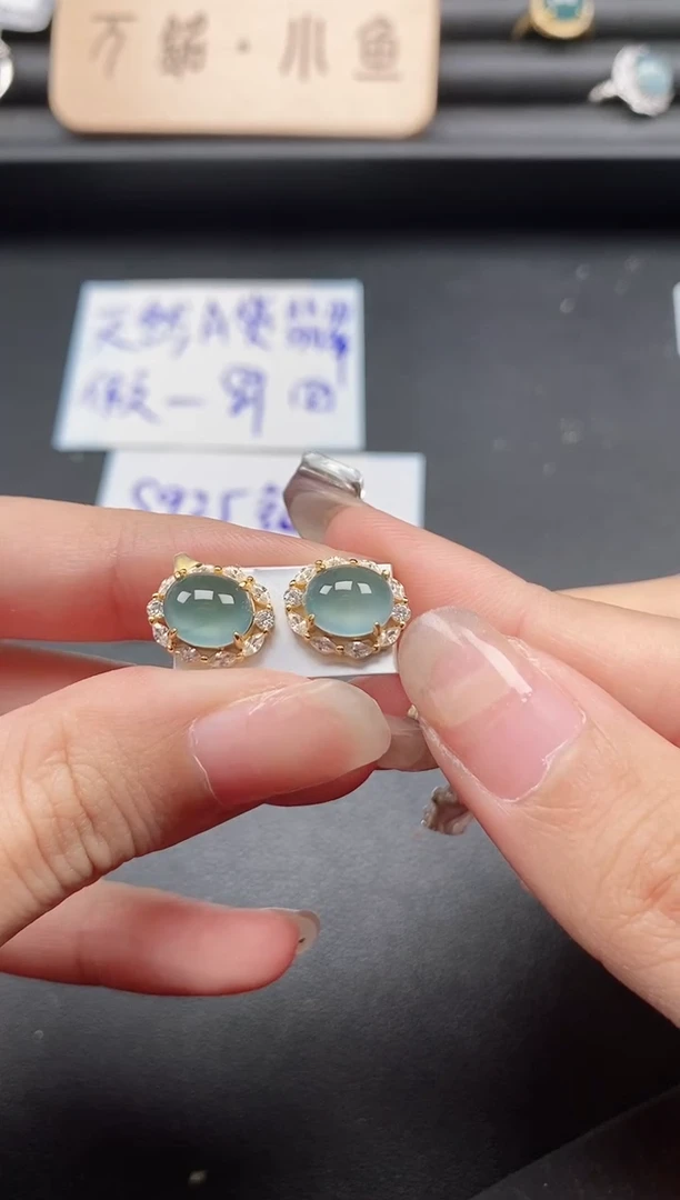 翡翠戒指银S925镶嵌51511