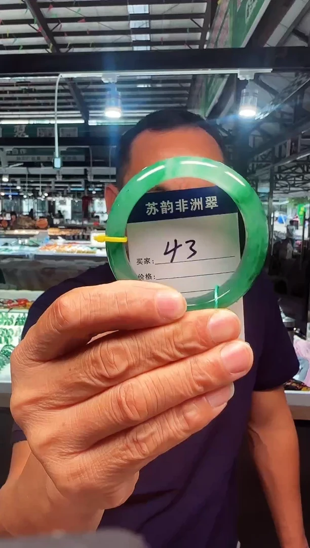 未镶嵌手镯石英质玉（非洲翠）57+