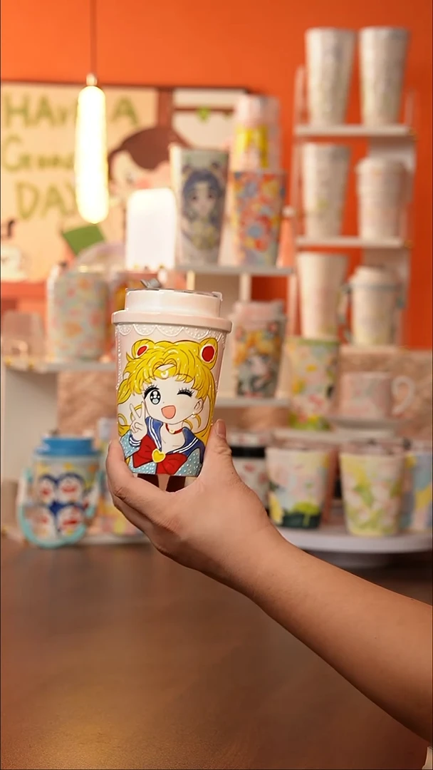 景德镇手工手绘文创陶瓷杯