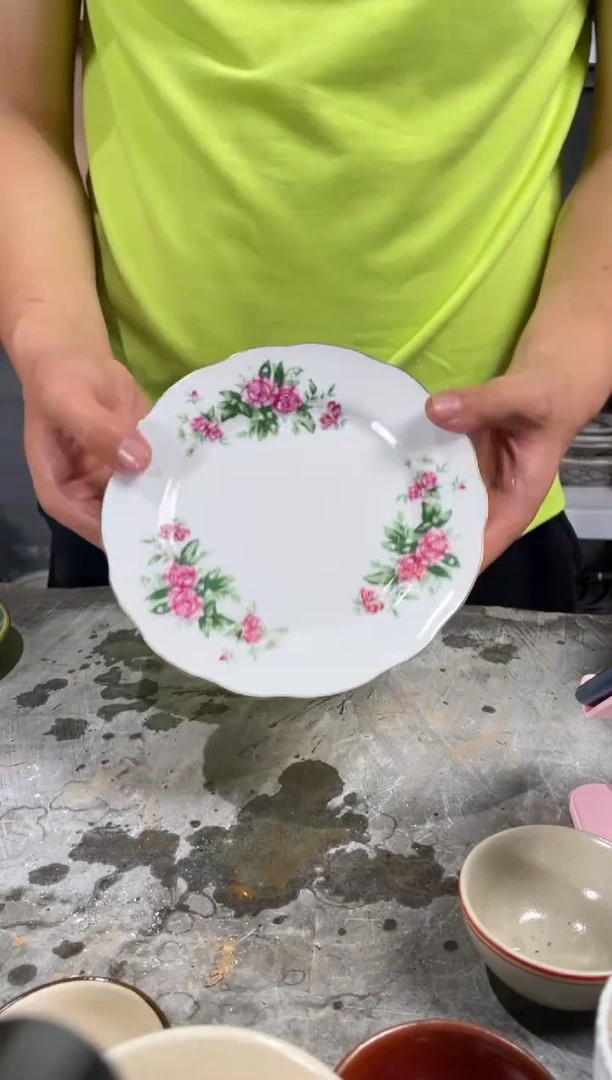 66号三花盘子嘎嘎好磁州窑