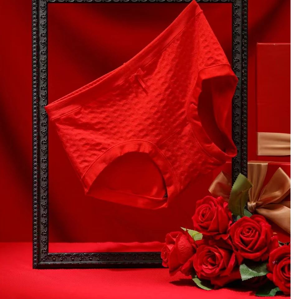 花仙子红色底裤过年本命年好运