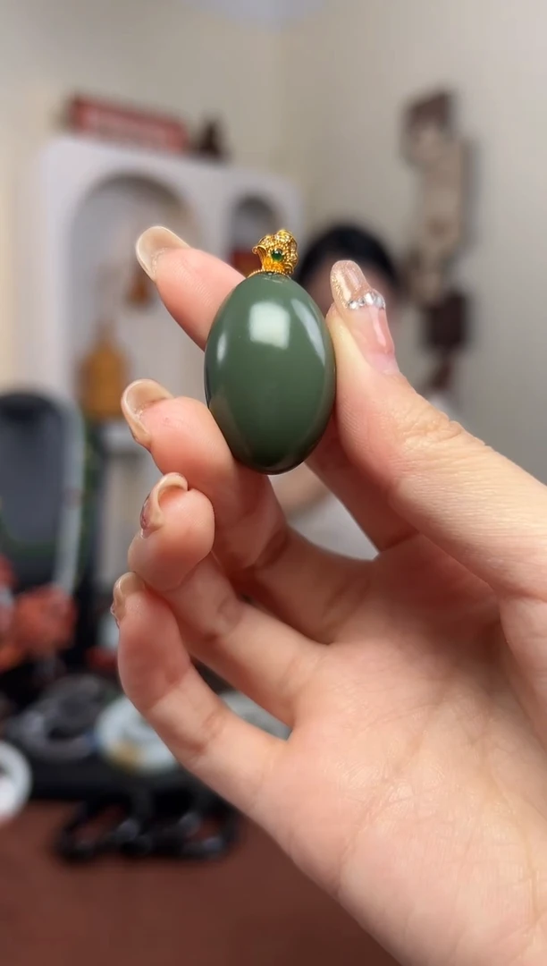 【闪购商品】和田玉颈饰18K金镶嵌1293-F281 多样性发其一