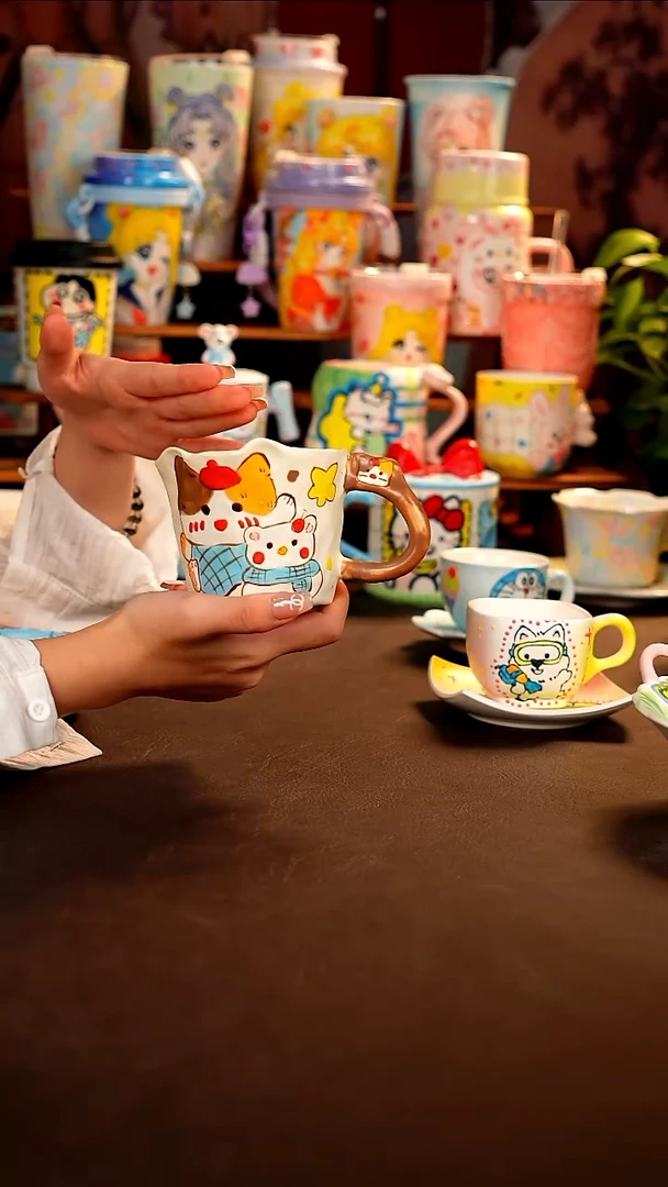 景德镇手工手绘杯杯