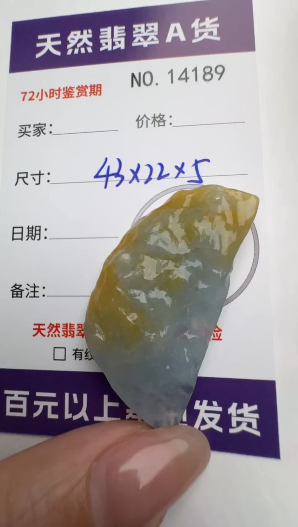 【闪购商品】翡翠颈饰未镶嵌原石14189
