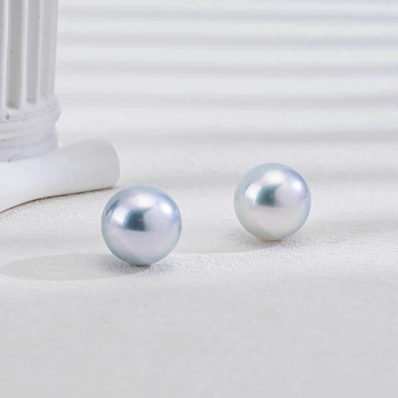 【蓝血维纳斯618】海水珍珠澳白裸珠 12mm 强光（两颗）