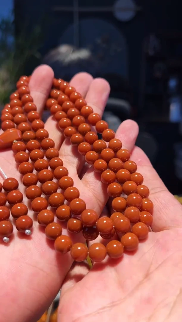 手串未镶嵌南红玛瑙8大+108多圈