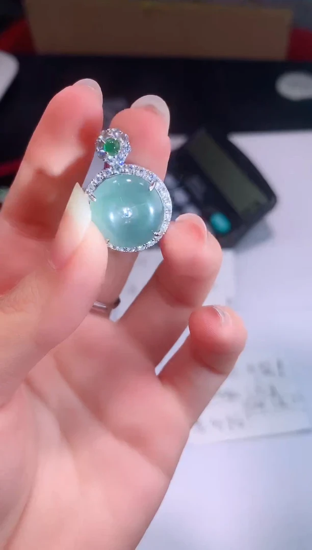 颈饰未镶嵌翡翠0芹0翡翠珠宝757