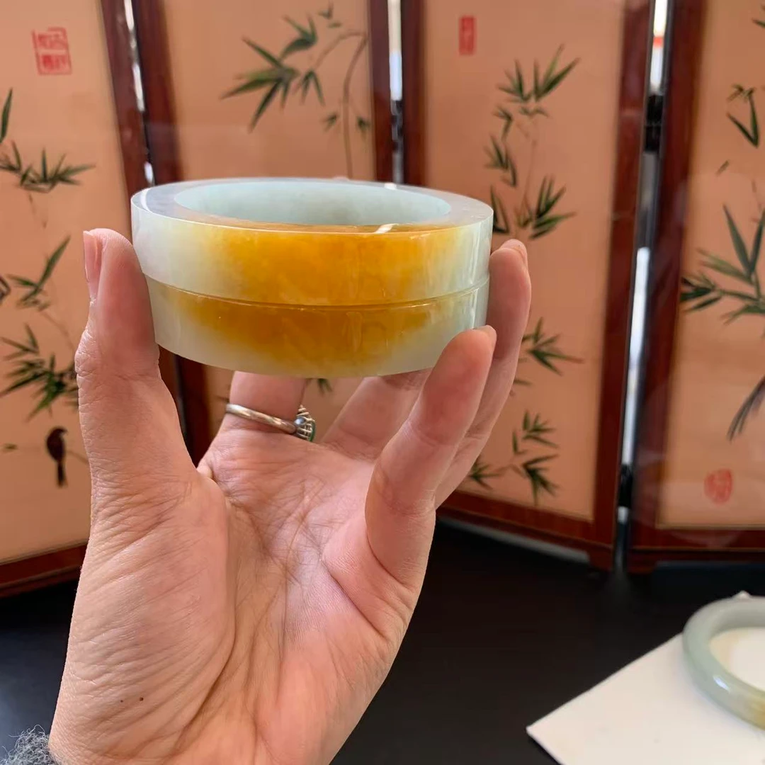 天然缅甸翡翠A货手镯5294211718（多样性发其一）