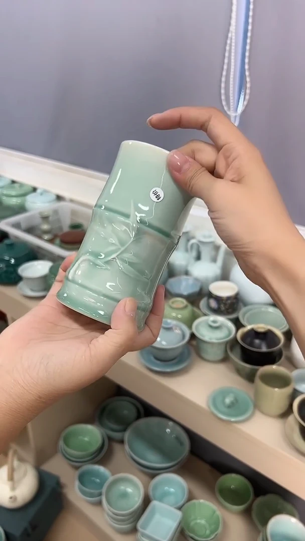 龙泉云间青瓷小米茶器
