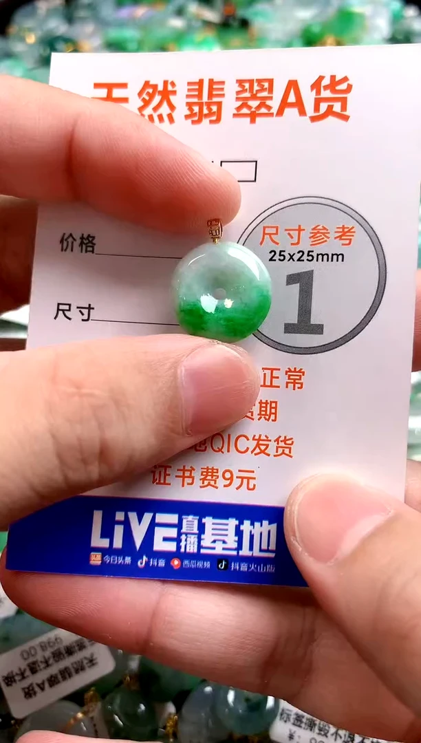 颈饰18K金镶嵌翡翠0212336378