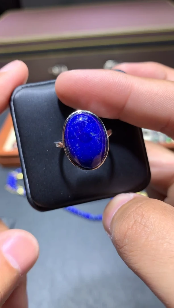 青金石未镶嵌戒指Y17【多样性发其一】