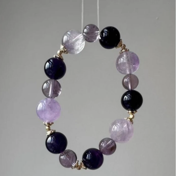 【永恒之花】天然紫水晶手串 设计款 多样性发货