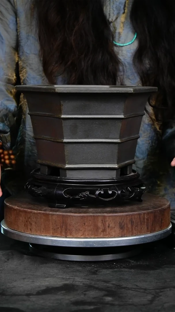 紫砂花盆604+s紫砂花盆