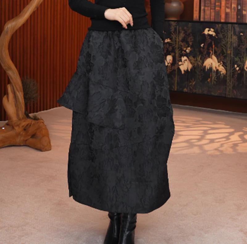 25-Q02【艳艳专属】半身裙古典摩登时尚春新款女裙复古高级感裙子