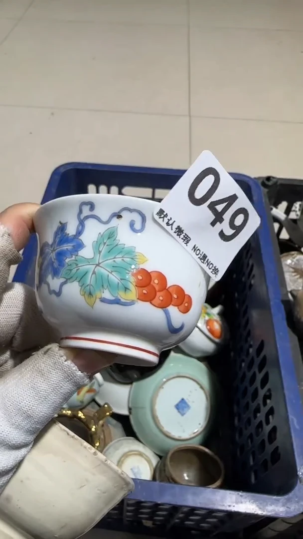 瓷片美***鸟亿容工艺品049